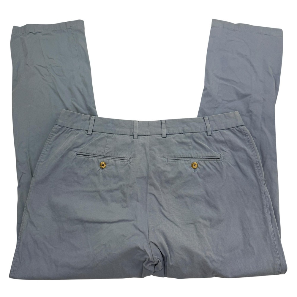 J. McLaughlin Pants Mens 38 X 32 Blue Chino Regular Cotton Canvas Pockets